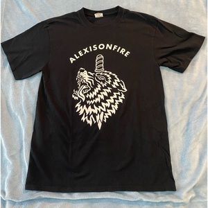 Alexisonfire Wolf/dagger t shirt. Vintage.
